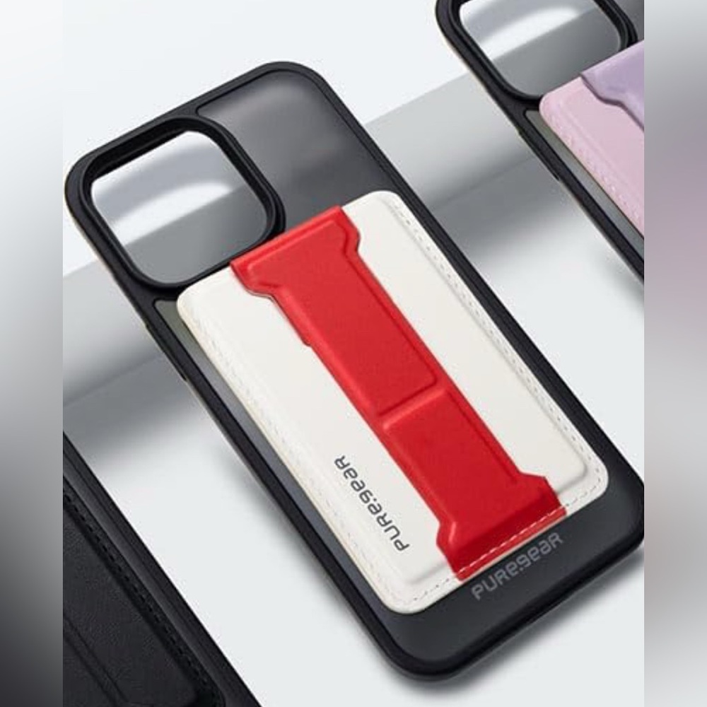 PureGear White and Red kicks til Mag + phone wallet